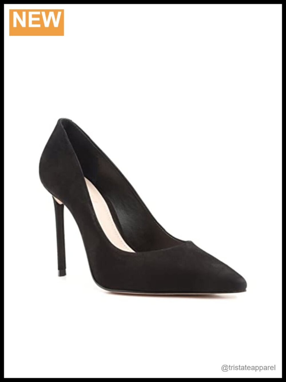Suede High Stiletto Pump Ankle Strap Closed Toe Formal Party Heel